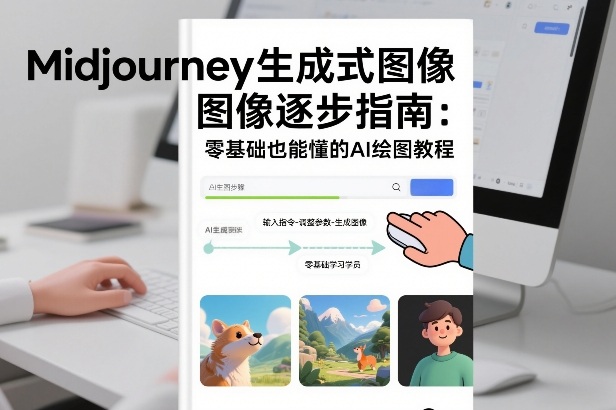 Midjourney生成式图像逐步指南:零基础也能懂的AI绘图教程-三月轻创