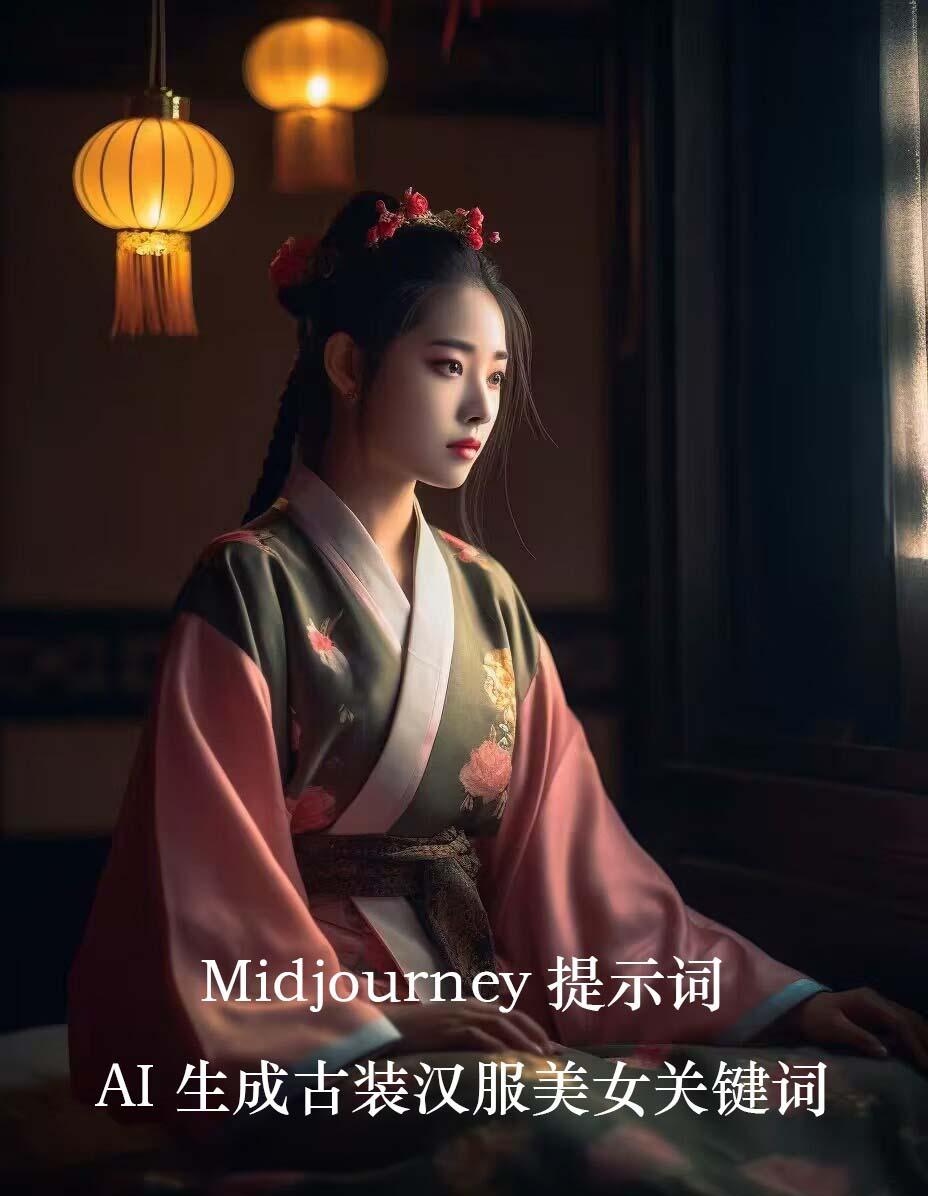 Midjourney关键词-AI生成中国风古装汉服美女人像提示关键词-三月轻创