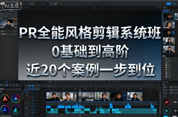 PR全能风格剪辑系统班，0基础到高阶，近20个案例一步到位-三月轻创