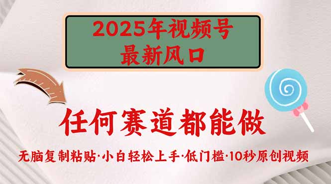 2025年视频号新风口，低门槛只需要无脑执行-三月轻创
