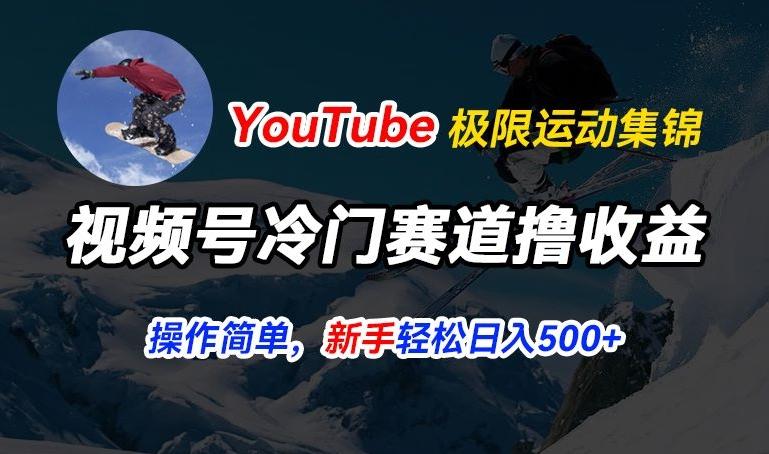 视频号冷门赛道撸收益，YouTube搬运极限运动集锦，暴力起号，操作简单流量高，轻松日入5张【揭秘】-三月轻创
