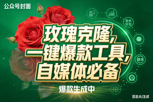 （17813期）玫瑰克隆，ai鲁大魔工具，自媒体必备神器，一键爆款，详细教程。-三月轻创