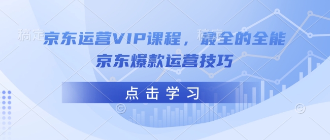 京东运营VIP课程，最全的全能京东爆款运营技巧-三月轻创