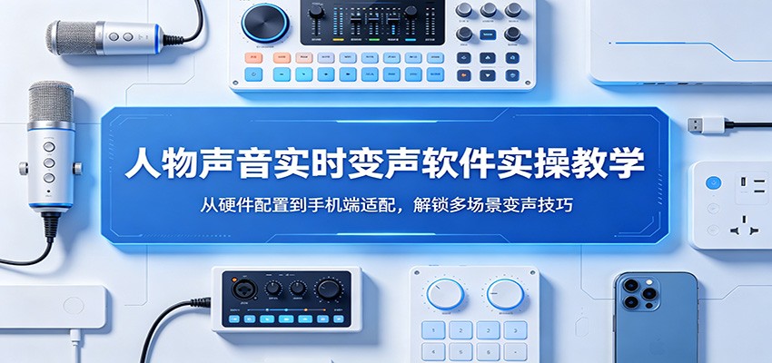 人物声音实时变声软件实操教学：从硬件配置到手机端适配，解锁多场景变声技巧-三月轻创