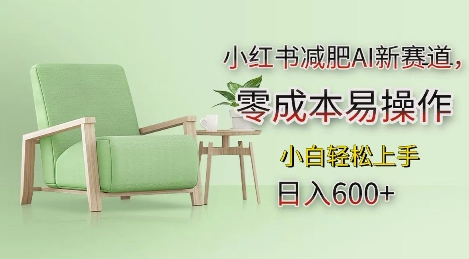 小红书减肥AI新赛道，零成本易操作，日入多张，小白轻松上手【揭秘】-三月轻创