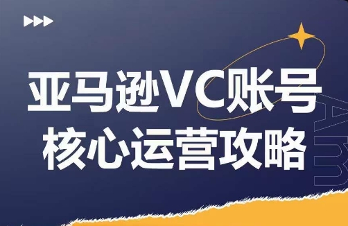 亚马逊VC账号核心玩法解析，实战经验拆解产品模块运营技巧，提升店铺GMV，有效提升运营利润-三月轻创