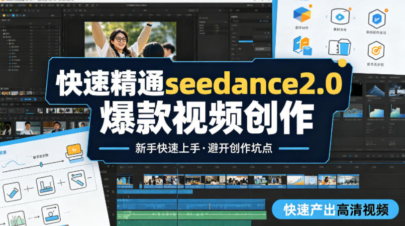 快速精通seedance2.0爆款视频创作，快速产出高清视频，避开大量创作坑点，新手也能快速上手-三月轻创
