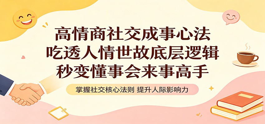 高情商社交成事心法:吃透人情世故底层逻辑,秒变懂事会来事高手-三月轻创