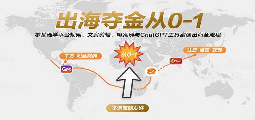 出海夺金从0-1：零基础学平台规则、文案剪辑，附案例与ChatGPT工具跑通出海全流程-三月轻创