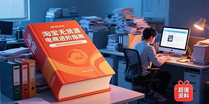 （15317期）淘宝无货源电商进阶指南，包含新人课、进阶课，配套资料，蓝海选品等-三月轻创