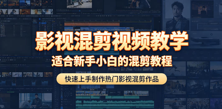 影视混剪视频教学,适合新手小白的混剪教程,快速上手制作热门影视混剪作品-三月轻创