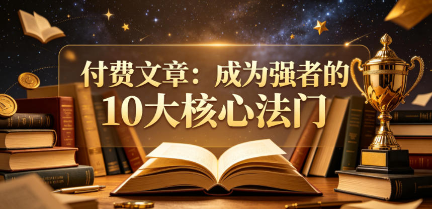 付费文章：成为强者的10大核心法门-三月轻创