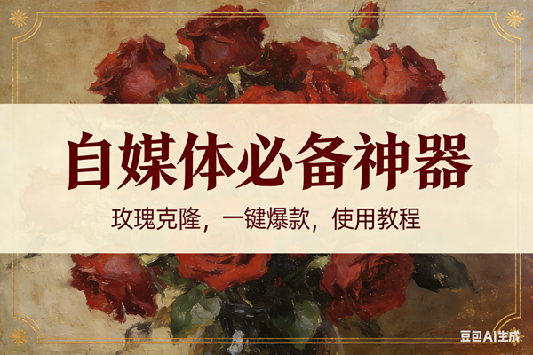 （16940期）玫瑰克隆神器，ai鲁大魔，自媒体必备的软件，一键爆款，详细教程-三月轻创