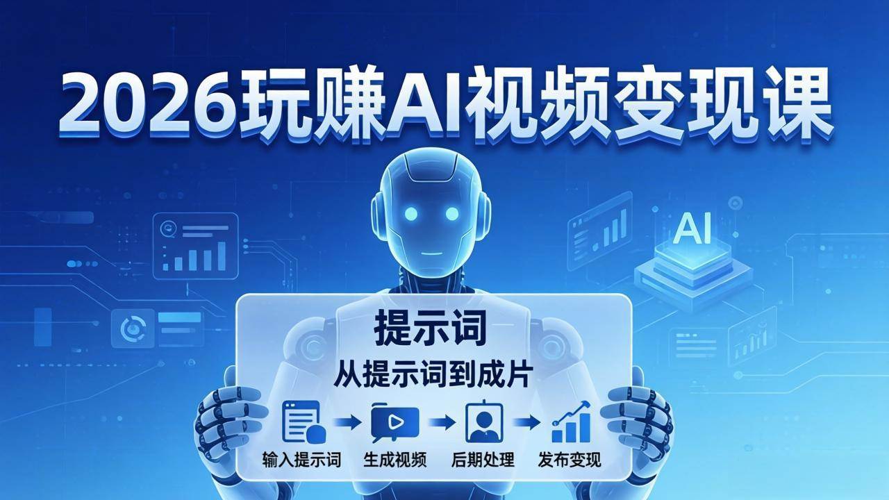 （17827期）2026玩赚AI视频变现课：掌握 AI 视频全流程技能，从提示词到成片高效产出-三月轻创