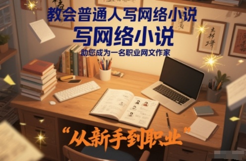教会普通人写网络小说，助您成为一名职业网文作家-三月轻创