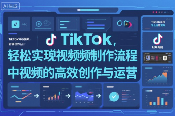 TikTok中视频制做流程，轻松实现Tk中视频的高效创作与运营-三月轻创