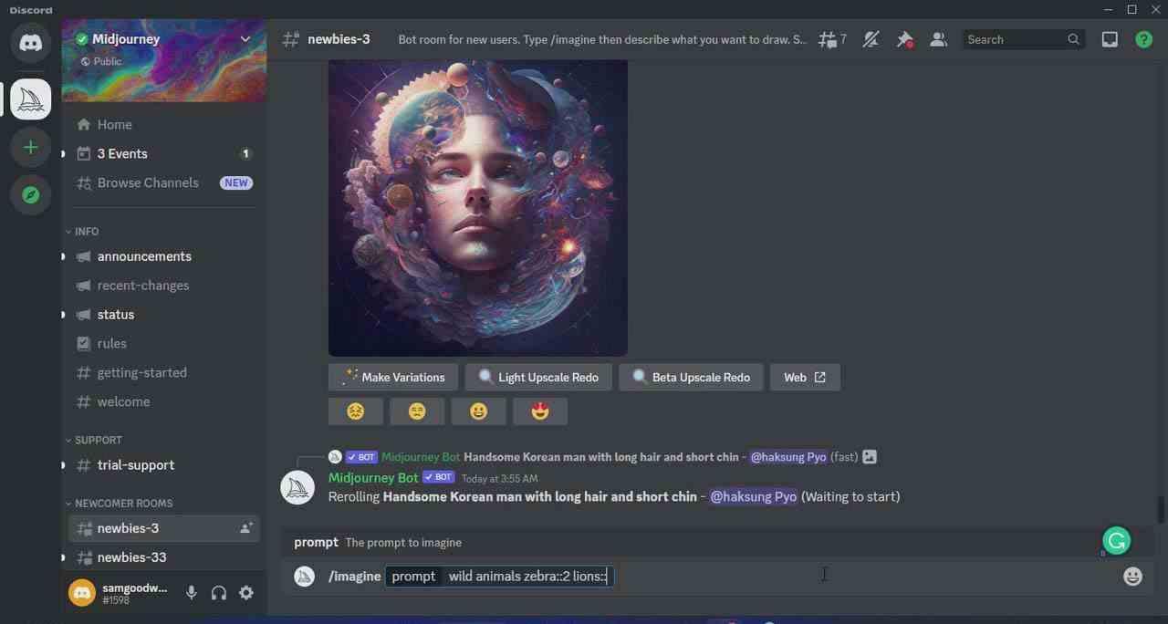 Midjourney AI人工智能艺术图片从入门到高级创作教程-33节课-中英字幕-三月轻创