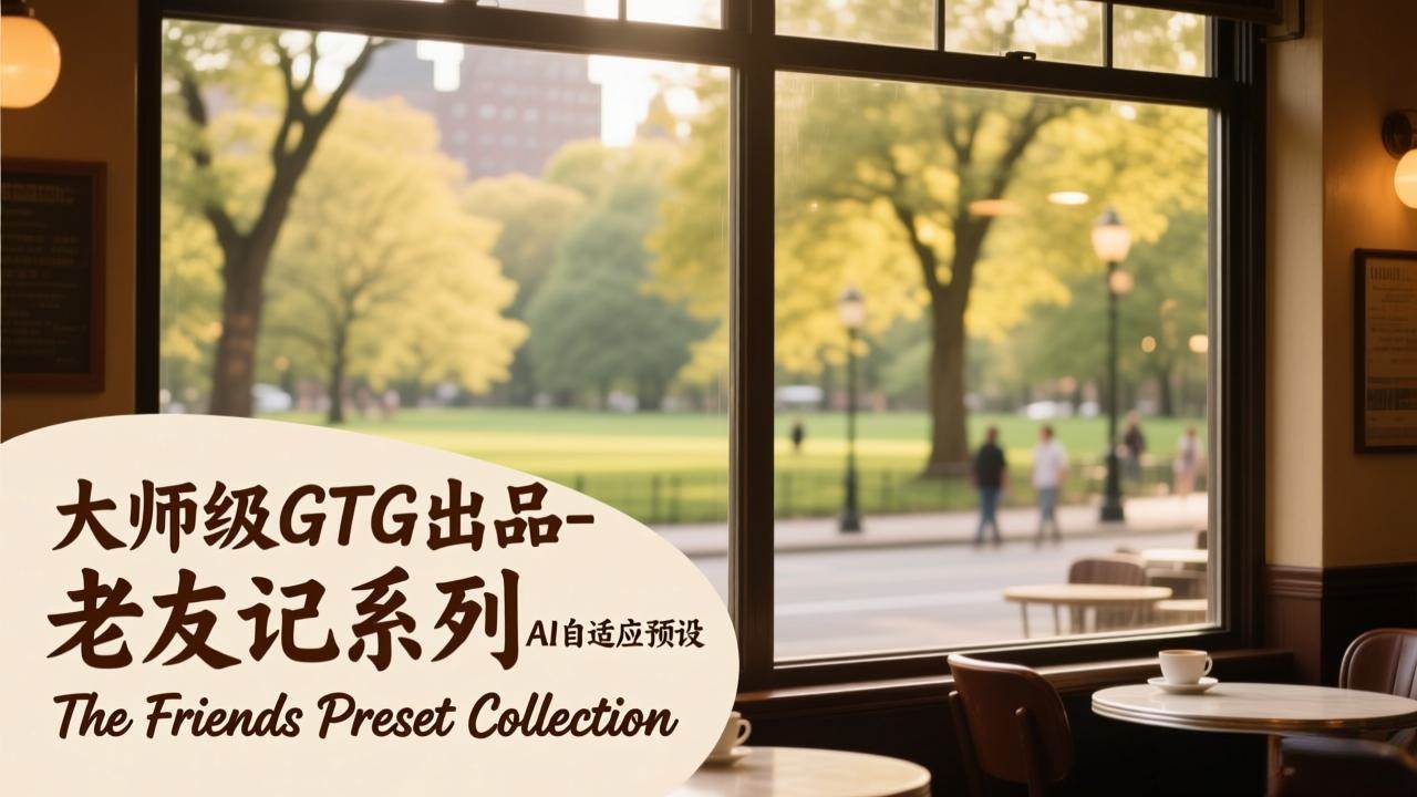 （17403期）大师级GTG出品-老友记系列AI自适应预设The Friends Preset Collection-三月轻创