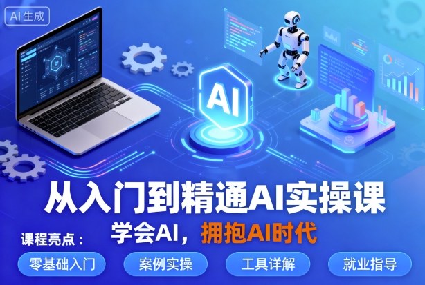 从入门到精通AI实操课，学会AI，拥抱AI时代-三月轻创