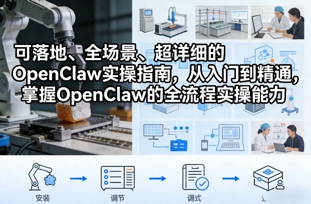 可落地、全场景、超详细的OpenClaw实操指南,从入门到精通,掌握OpenClaw的全流程实操能力-三月轻创