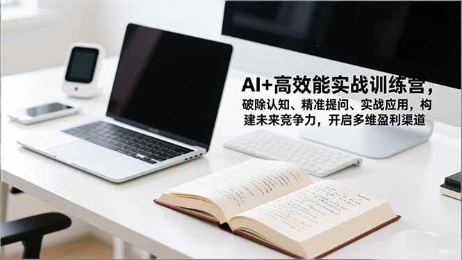 （16635期）AI+高效能实战训练营，破除认知、精准提问、实战应用，构建未来竞争力，开启多维盈利渠道-三月轻创