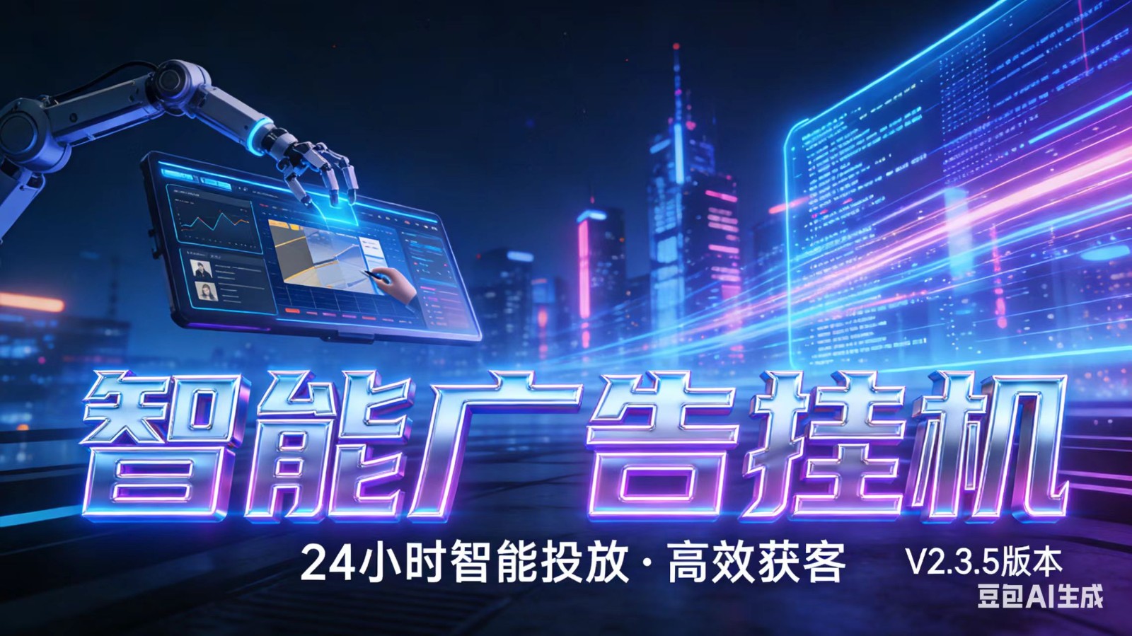 AI 广告云挂机 · 全域流量变现平台-三月轻创
