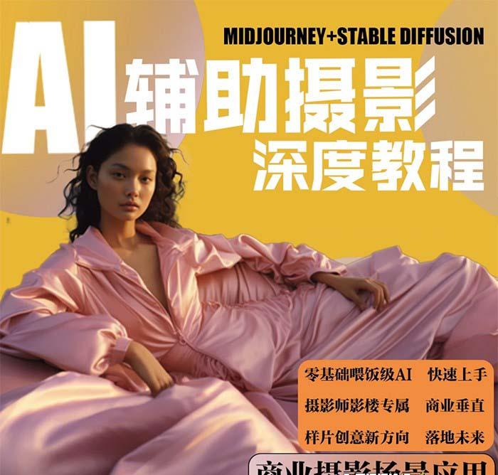 (8727期)2024年AI辅助摄影人工智能商业应用摄影课程(37节课)-三月轻创