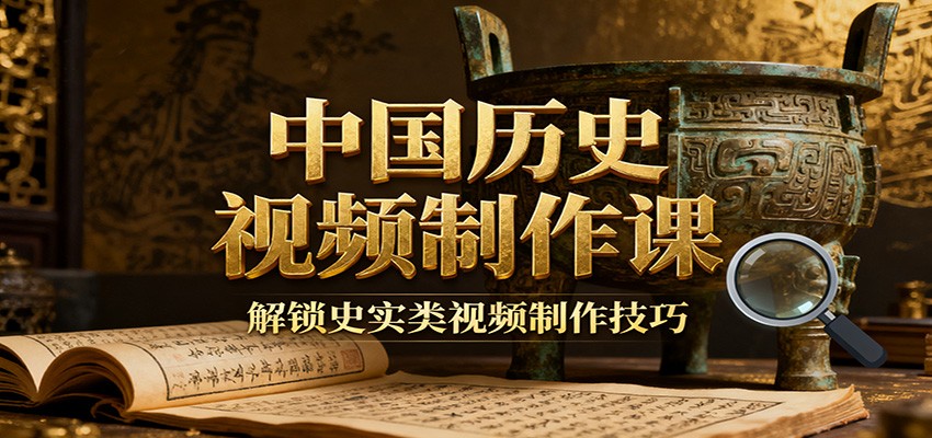 中国历史视频制作课：疆域地图集+参考文案+练习素材，解锁史实类视频制作技巧-三月轻创
