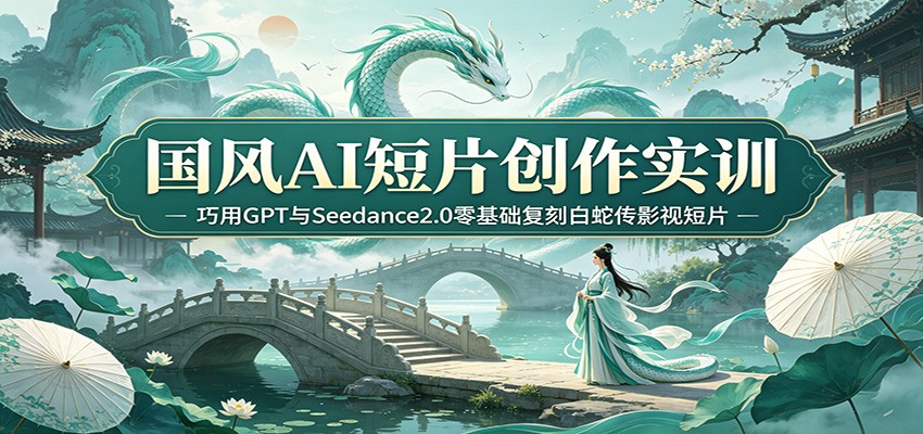 国风AI短片创作实训：巧用GPT与Seedance2.0零基础复刻白蛇传影视短片-三月轻创
